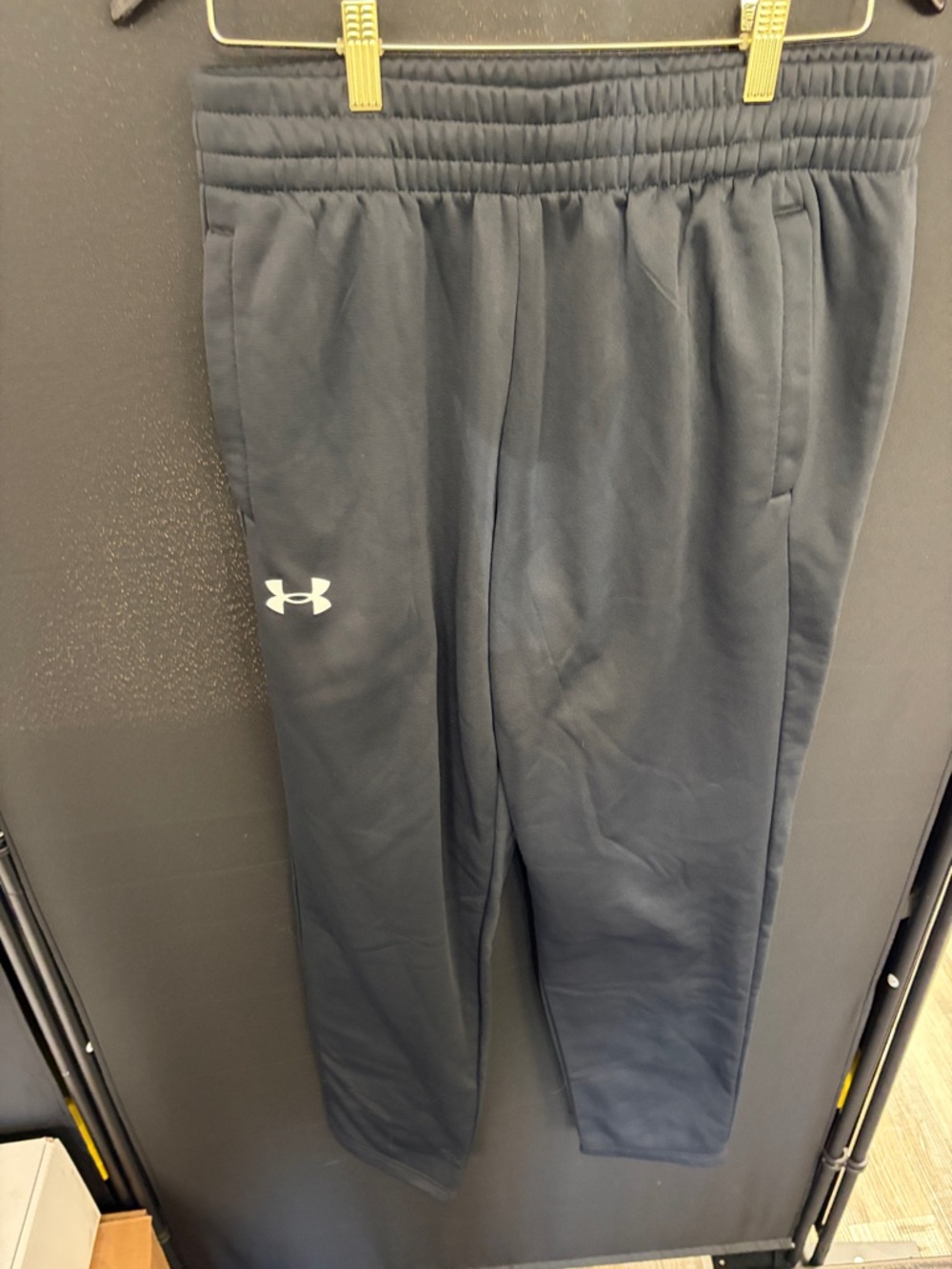 Under Armour Navy Black Fleece Pant sweats - LG Loose fit NWOT